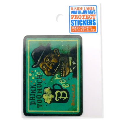 Too Much Beer, Man ✦ B-Side Label Sticker