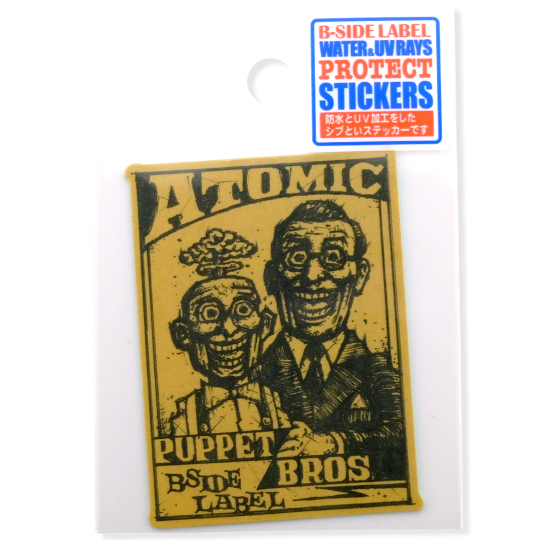 Atomic Puppet Ventriloquist ✦ B-Side Label Sticker