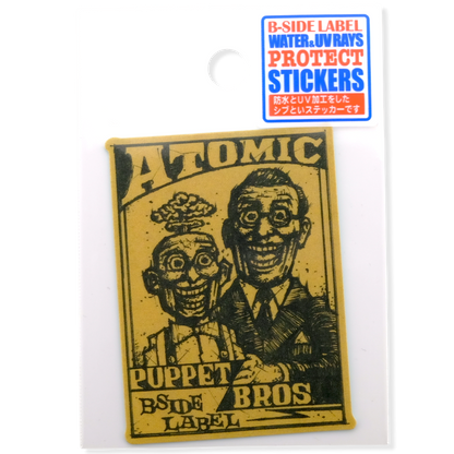 Atomic Puppet Ventriloquist ✦ B-Side Label Sticker