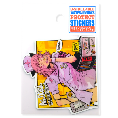 Lazy Nurse Girl ✦ B-Side Label Sticker