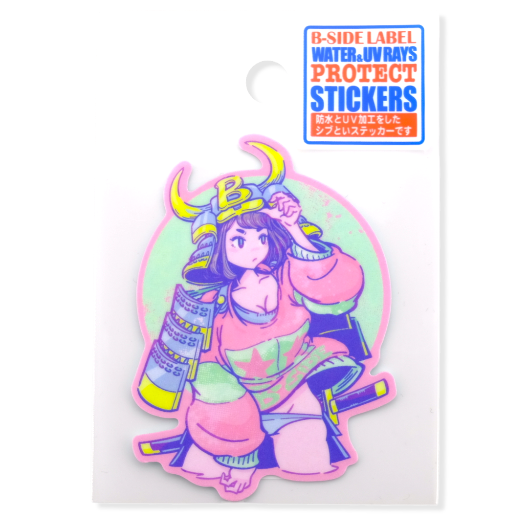 Pop Samurai Girl ✦ B-Side Label Sticker
