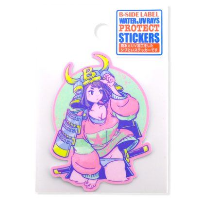 Pop Samurai Girl ✦ B-Side Label Sticker