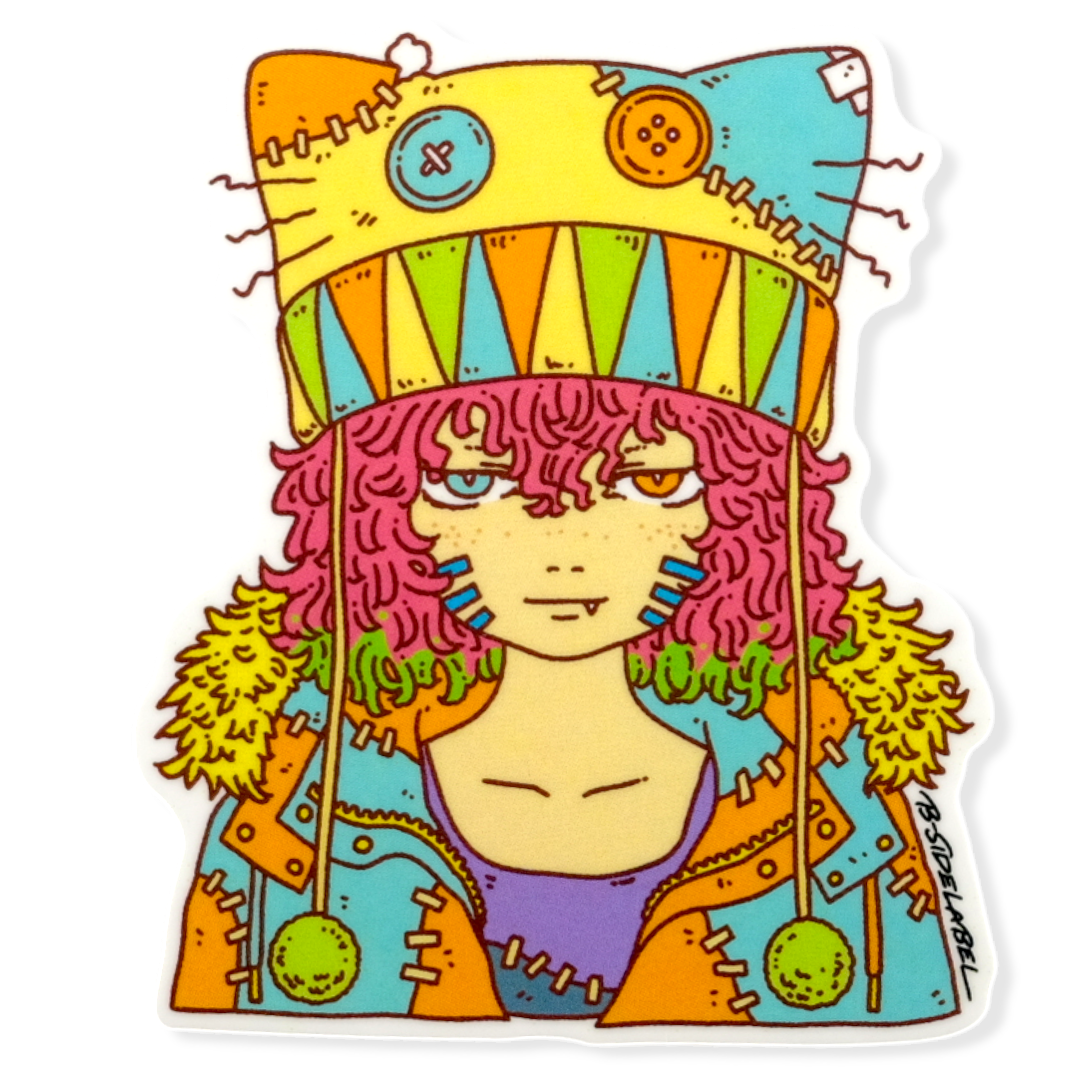 Patchwork Monster Girl ✦ B-Side Label Sticker