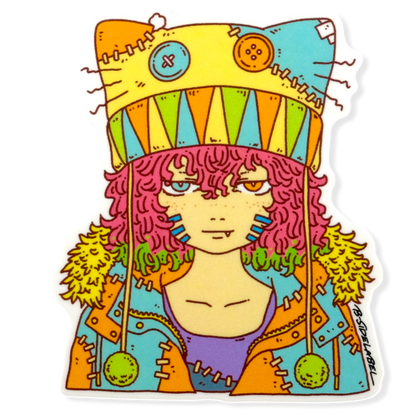 Patchwork Monster Girl ✦ B-Side Label Sticker