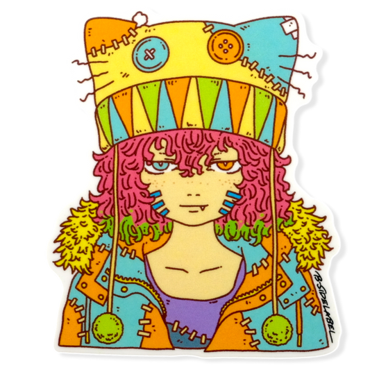 Patchwork Monster Girl ✦ B-Side Label Sticker