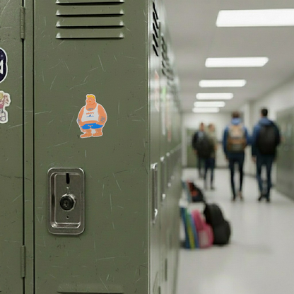 Happy Tank Top Guy ✦ B-Side Label Sticker