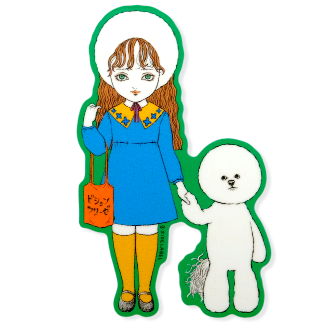 Dog-Walk Poodle Girlie ✦ B-Side Label Sticker