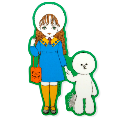 Dog-Walk Poodle Girlie ✦ B-Side Label Sticker