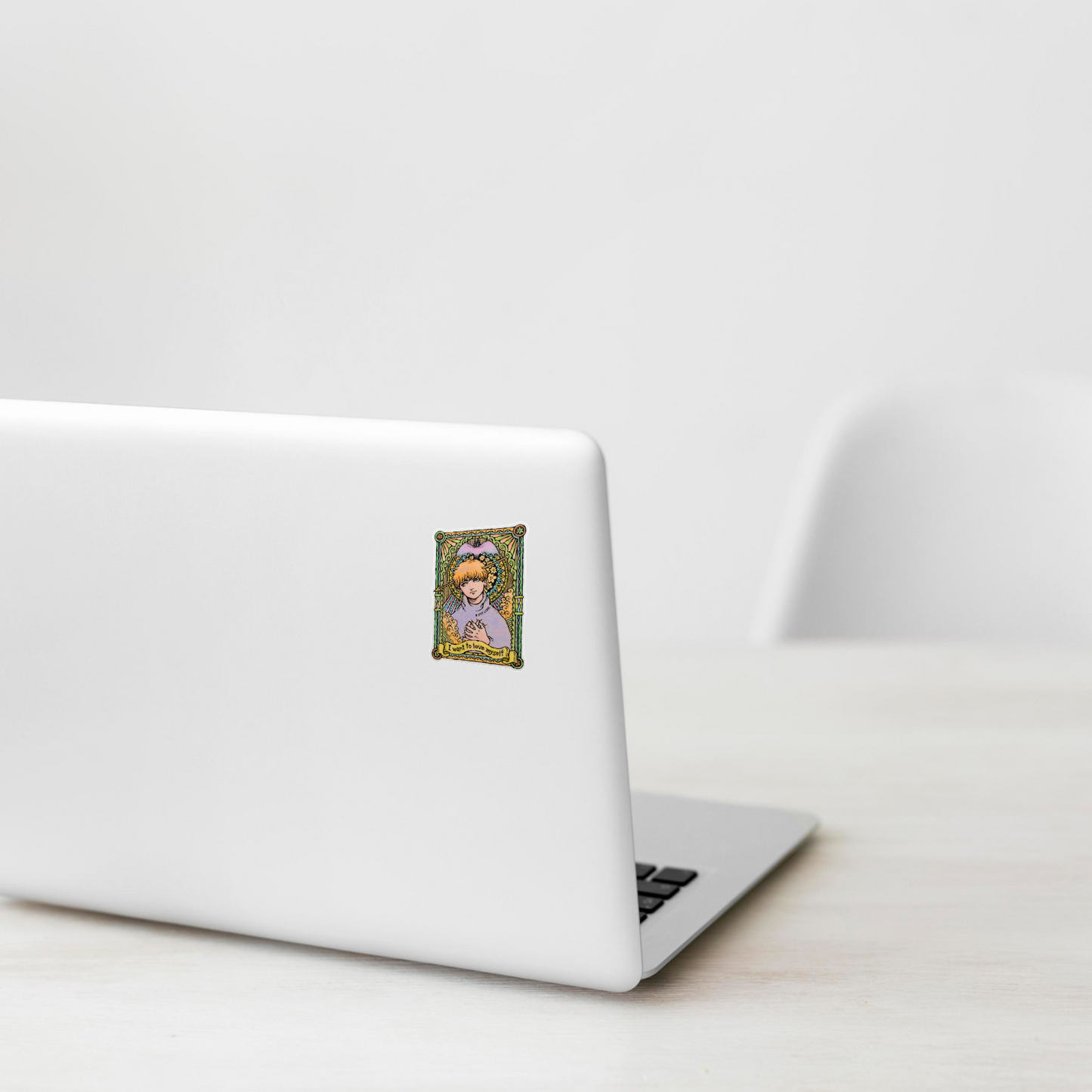 Stained-Glass Affirmation ✦ B-Side Label Sticker