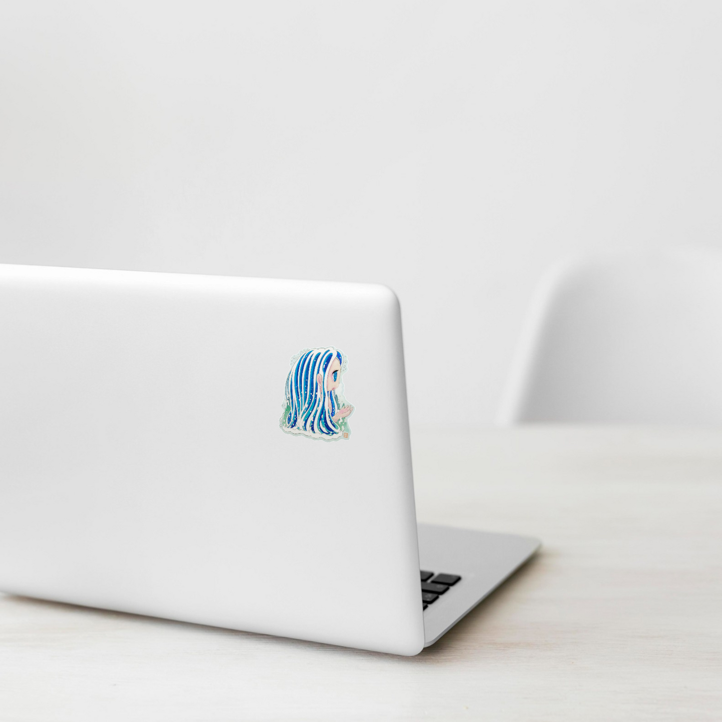 Blue Wave Spirit Girlie ✦ B-Side Label Sticker