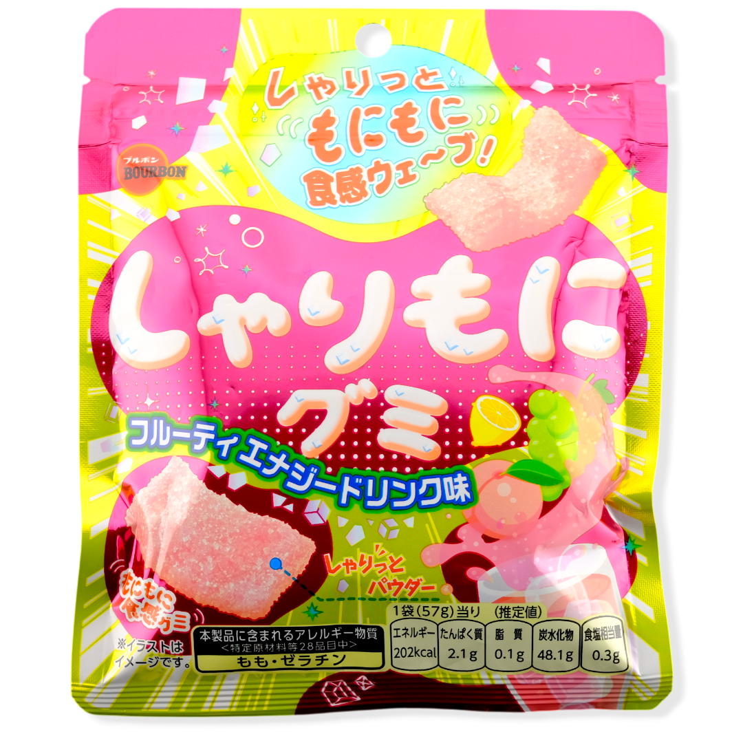 Bourbon Shari-Mochi Gummy ✦ Fruity Energy ✦ Japanese Candy