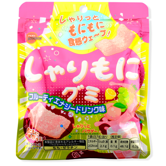 Bourbon Sharimoni Gummy ✦ Fruity Energy ✦ Japanese Candy