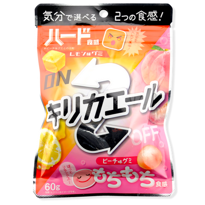 Crete Hard & Soft Toggle Gummy ✦ Lemon & Peach ✦ Japanese Candy