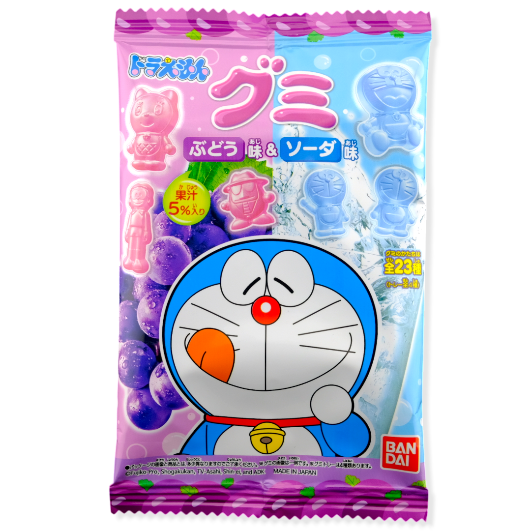 Bandai Doraemon Gummy ✦ Grape & Ramune ✦ Japanese Candy