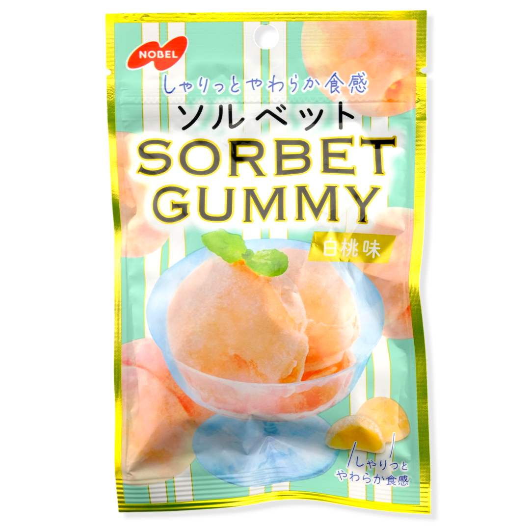 Nobel Sorbet Gummy Bundle ✦ Peach, Muscat, & Kyoho Grape ✦ Japanese Candy