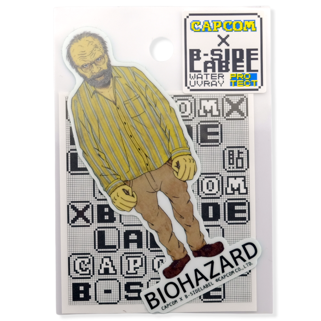 Resident Evil Biohazard Jack Baker ✦ B-Side Label Sticker — original Capcom packaging