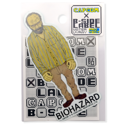 Resident Evil Biohazard Jack Baker ✦ B-Side Label Sticker — original Capcom packaging