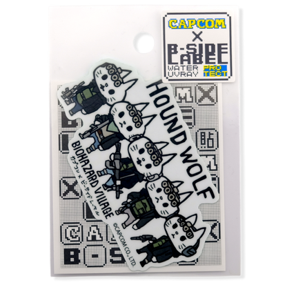 Resident Evil Village Hound Wolf Squad Cats ✦ B-Side Label Sticker — original Capcom packaging