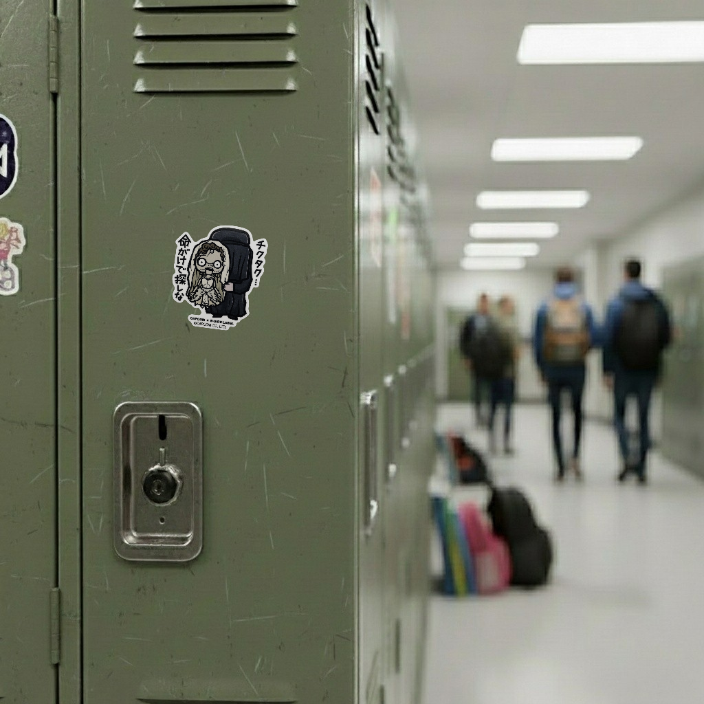B-Side Label sticker 4419 on locker