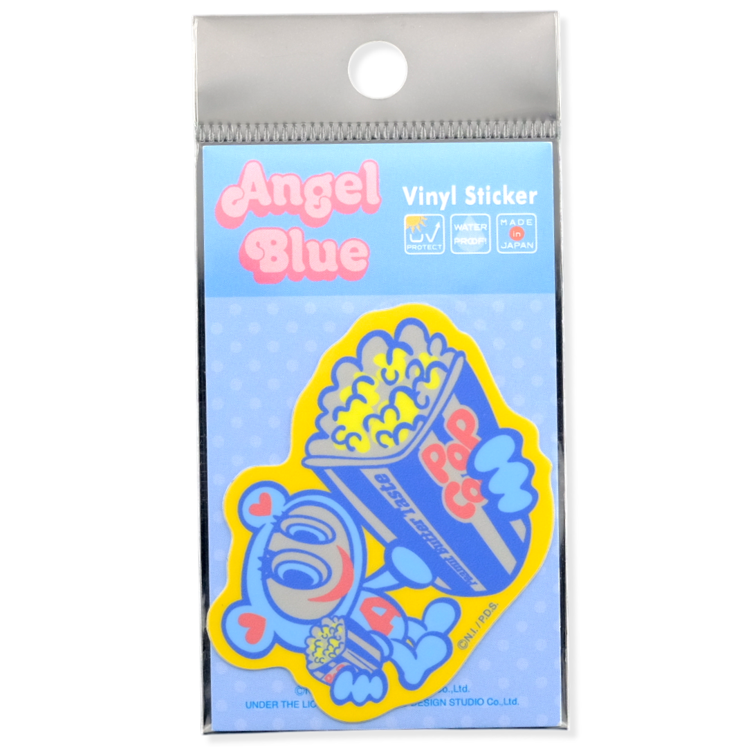 Angel Blue Popcorn Movie Night ✦ General Sticker Brand