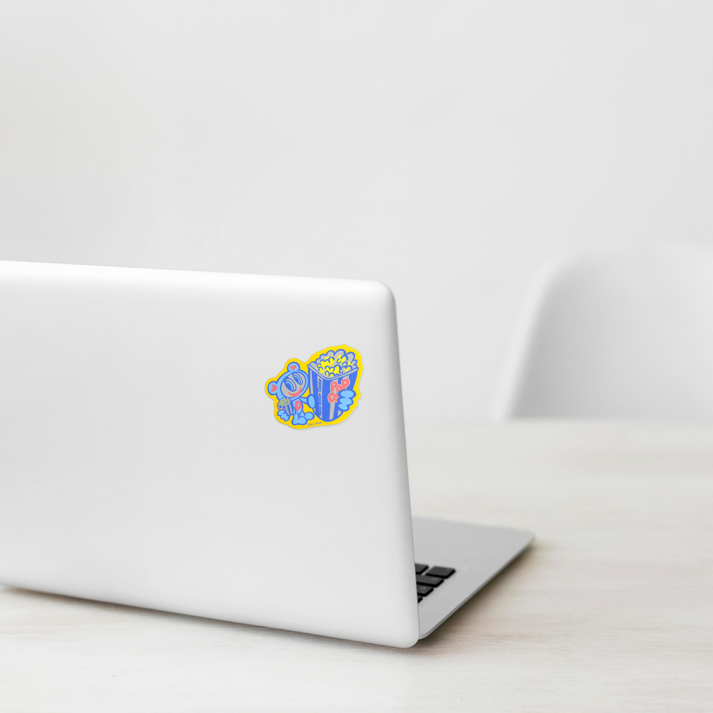Angel Blue Popcorn Movie Night ✦ General Sticker Brand
