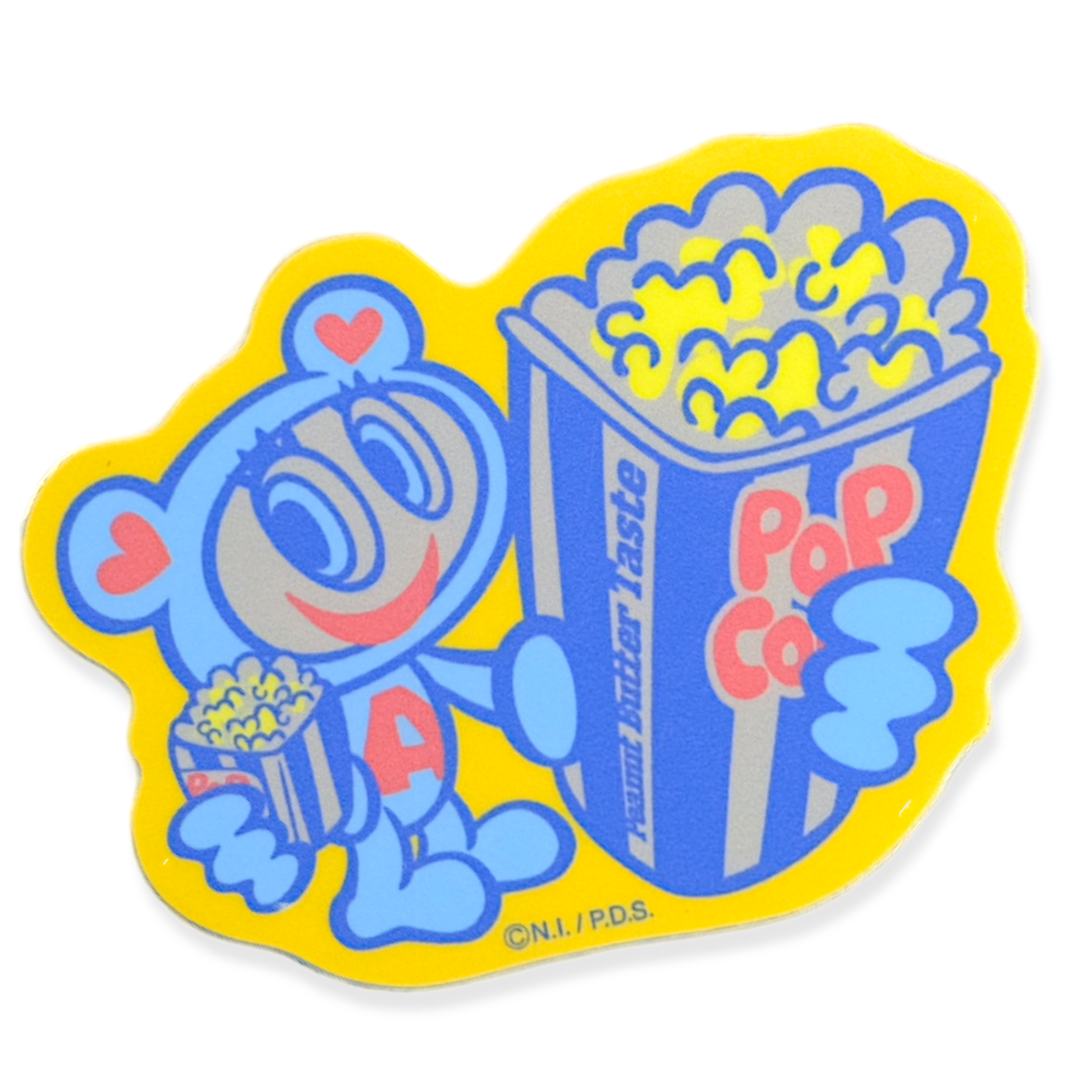 Angel Blue Popcorn Movie Night ✦ General Sticker Brand