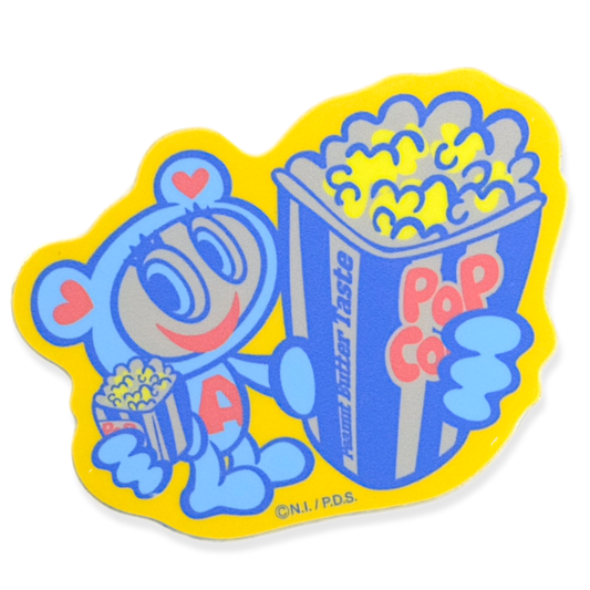 Angel Blue Popcorn Movie Night ✦ General Sticker Brand