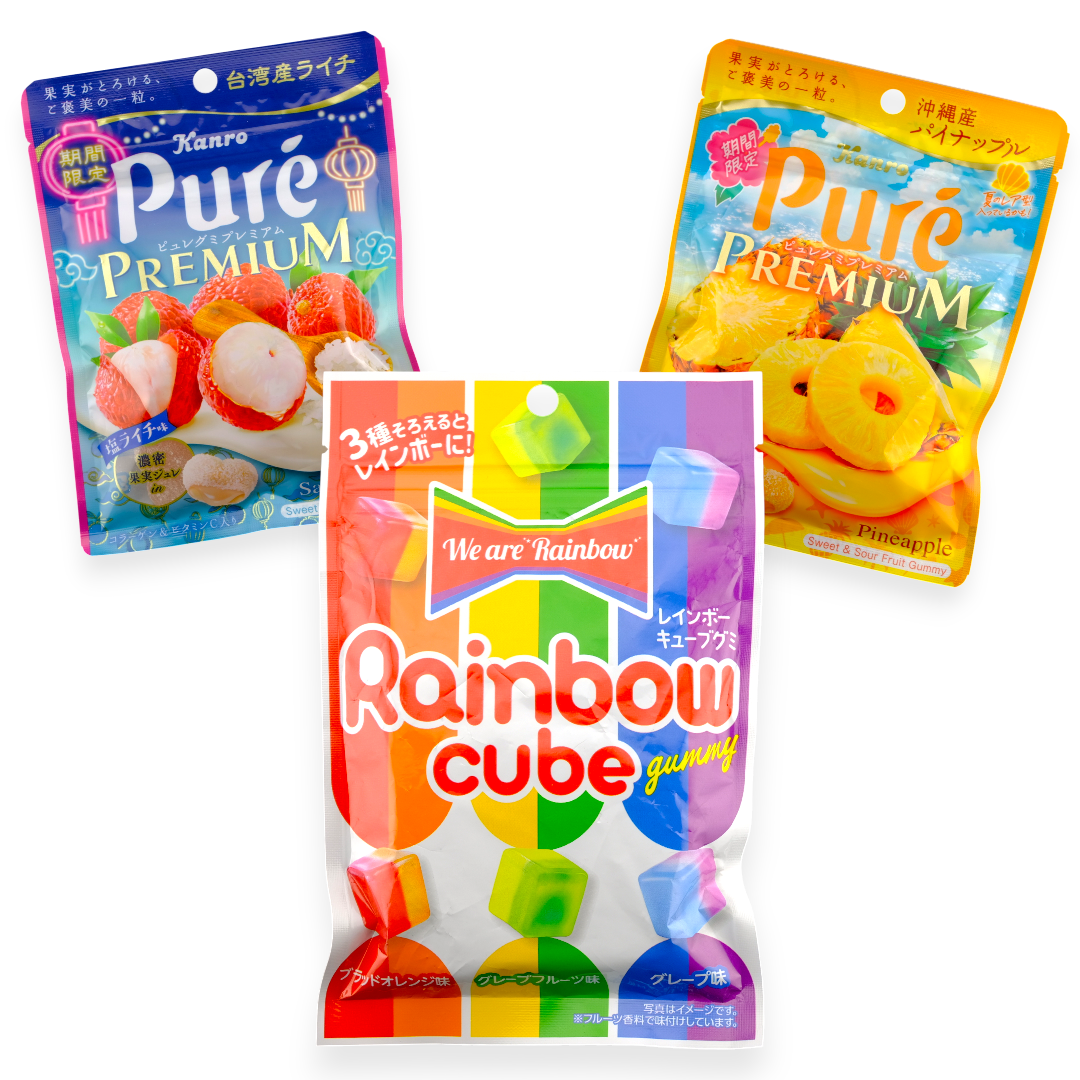 Tropical Rainbow Gummy Bundle ✦ Tropical Mix ✦ Japanese Candy