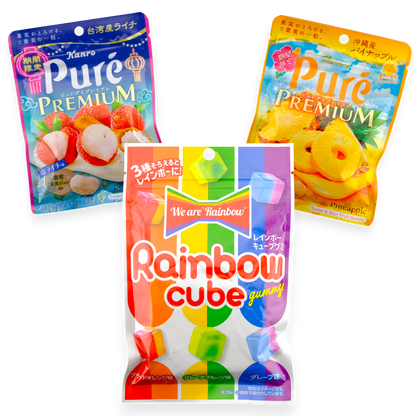 Tropical Rainbow Gummy Bundle ✦ Tropical Mix ✦ Japanese Candy