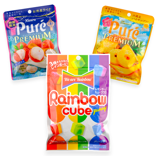 Tropical Rainbow Gummy Bundle ✦ Tropical Mix ✦ Japanese Candy