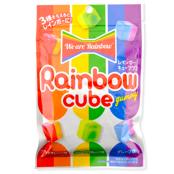 Crete Rainbow Cube Gummy mixed-fruit package