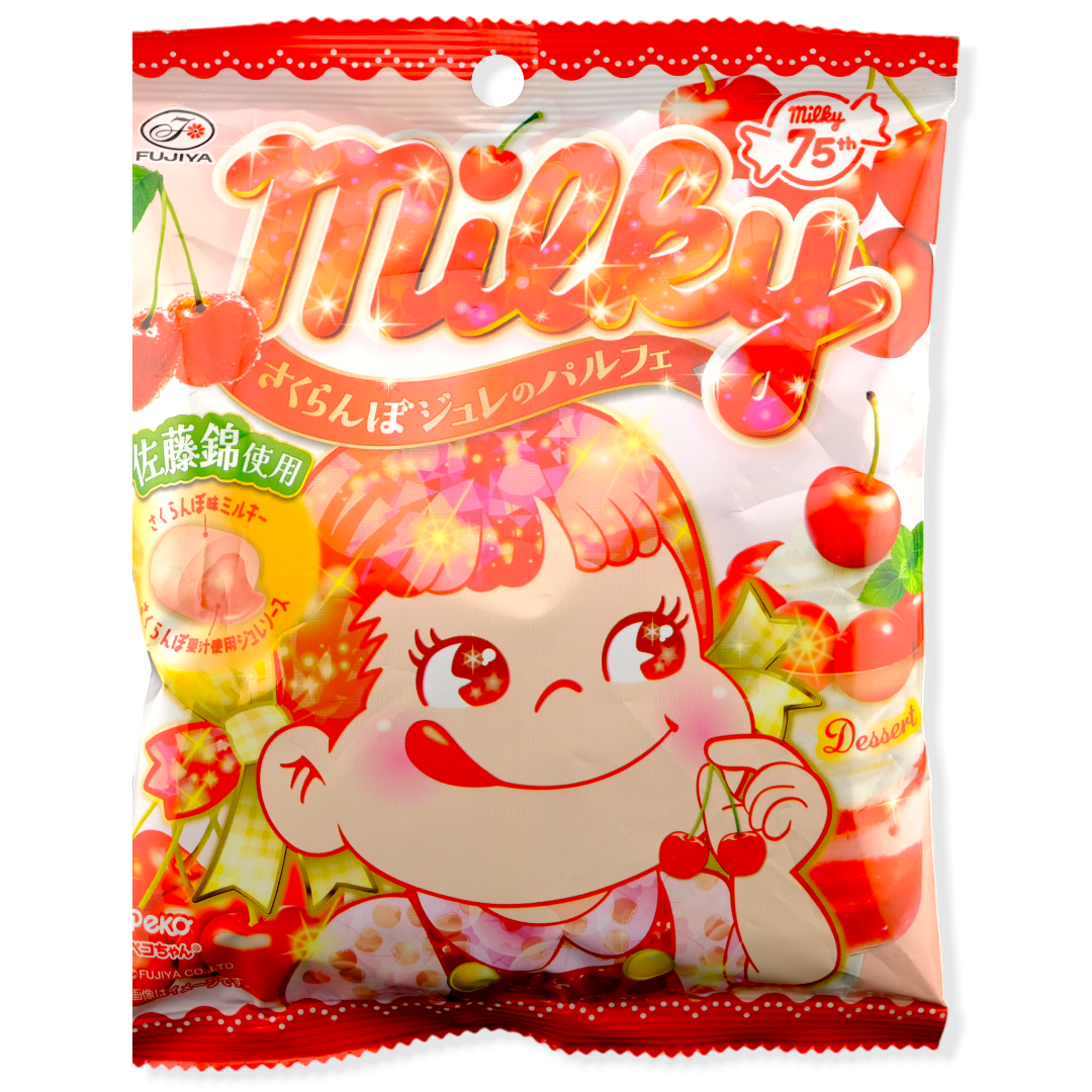 Fujiya Milky Peko-Chan Candy ✦ Cherry Parfait ✦ Japanese Candy