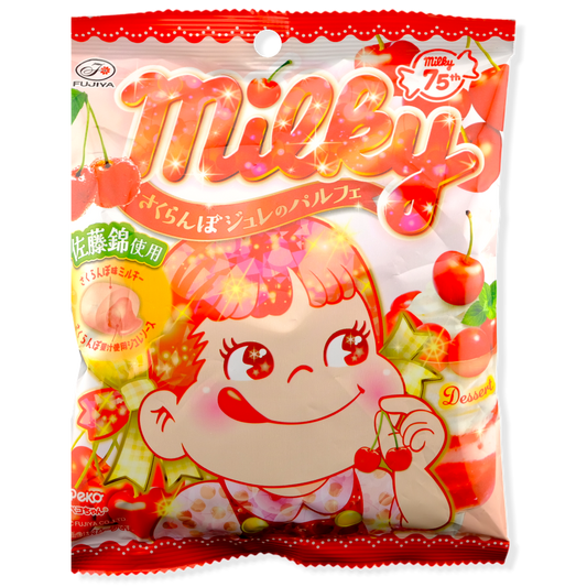 Fujiya Milky Peko-Chan Candy ✦ Cherry Parfait ✦ Japanese Candy