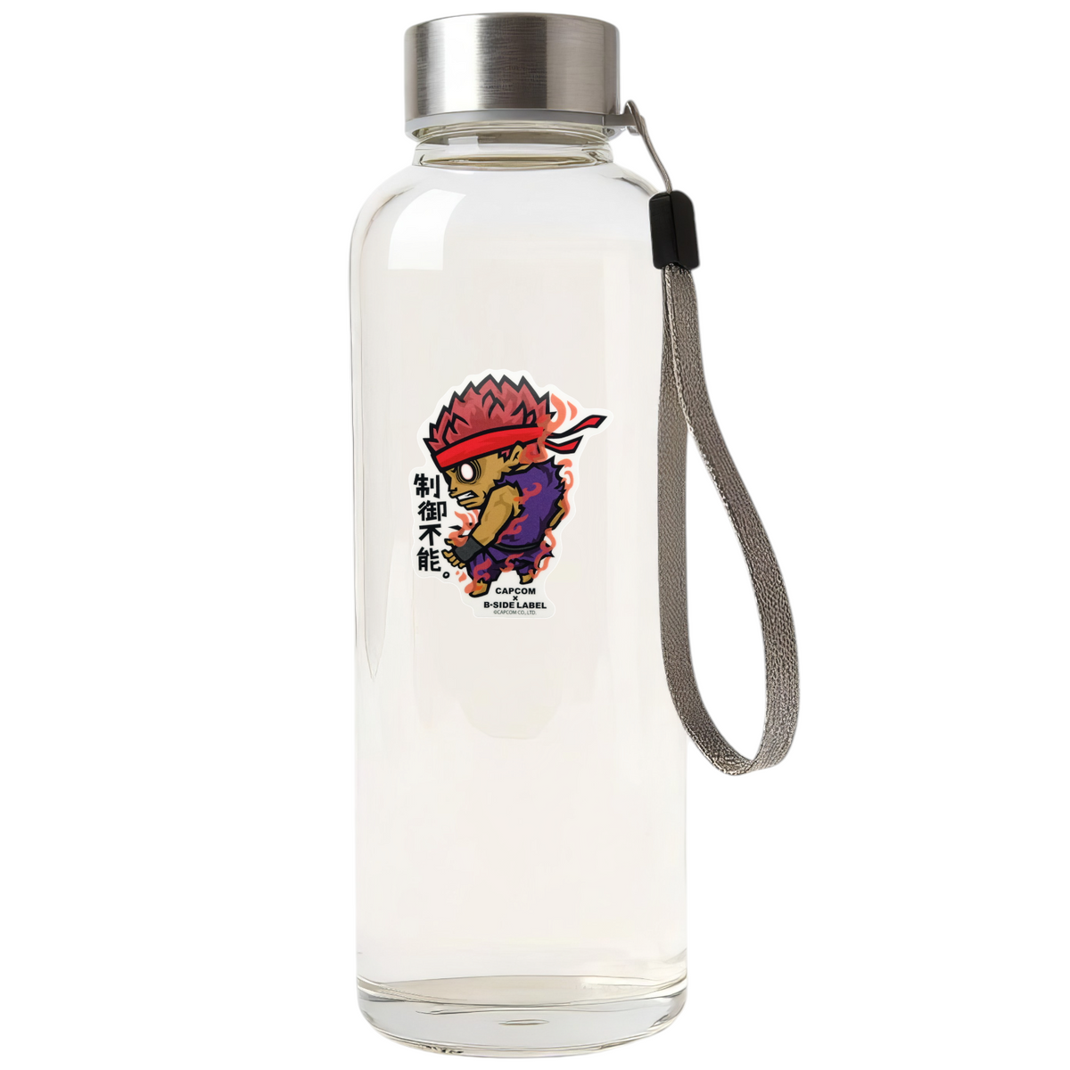 Street Fighter Evil Ryu Uncontrollable Power ✦ B-Side Label Sticker — bottle view