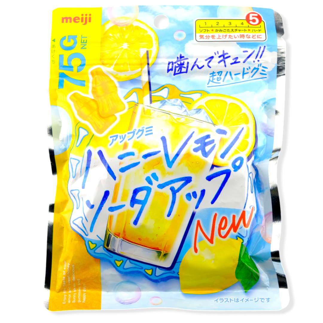 Meiji Soda-Up Hard Gummy ✦ Honey Lemon ✦ Japanese Candy