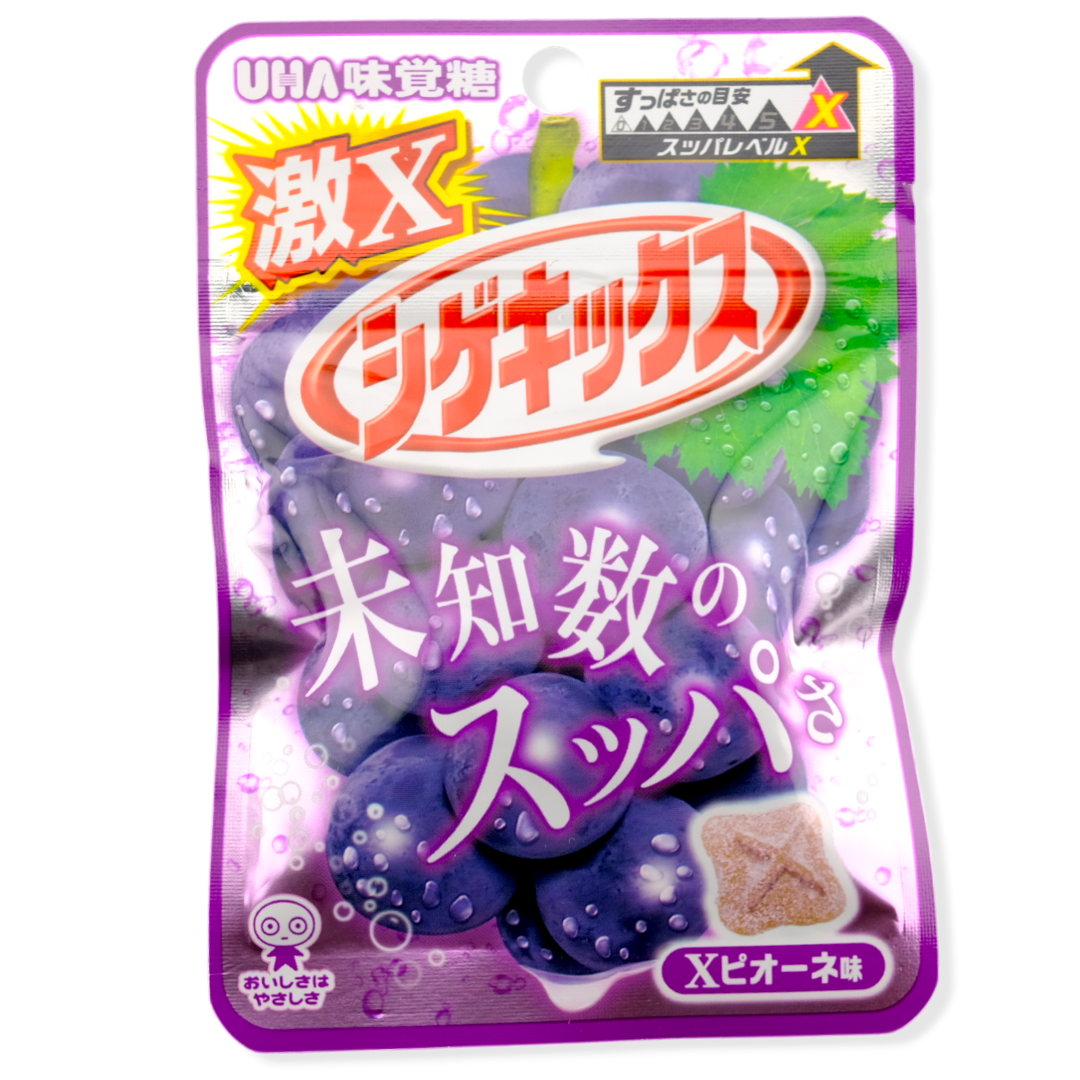 UHA Shigekix Sour Gummy ✦ Intense X Grape ✦ Japanese Candy