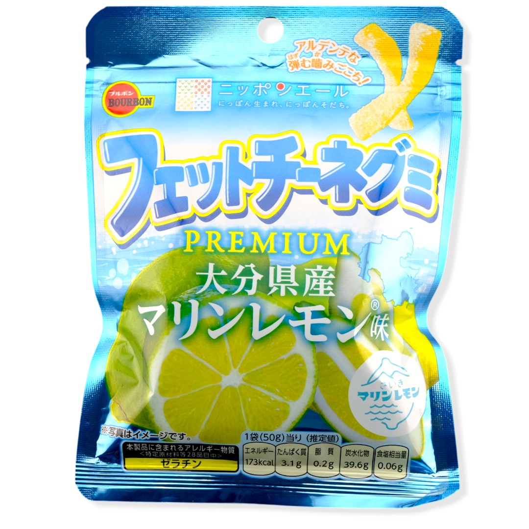 Bourbon Fettuccine Gummy ✦ Marine Lemon ✦ Japanese Candy
