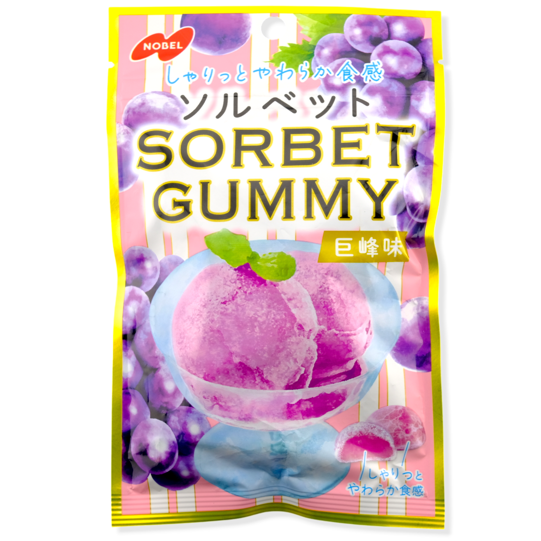 Nobel Sorbet Gummy Bundle ✦ Peach, Muscat, & Kyoho Grape ✦ Japanese Candy