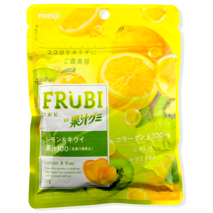 Meiji FruBI Gummy ✦ Lemon & Kiwi ✦ Japanese Candy