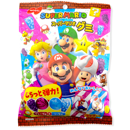 Nobel Super Mario Gummy ✦ Grape & Soda ✦ Japanese Candy
