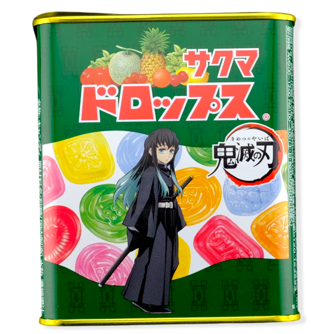 Sakuma Demon Slayer Drops Collectible Tin ✦ Japanese Candy