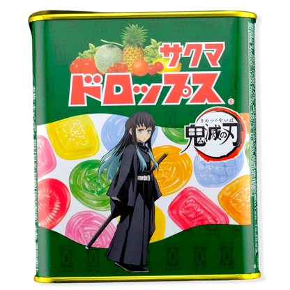 Sakuma Demon Slayer Drops Collectible Tin ✦ Japanese Candy