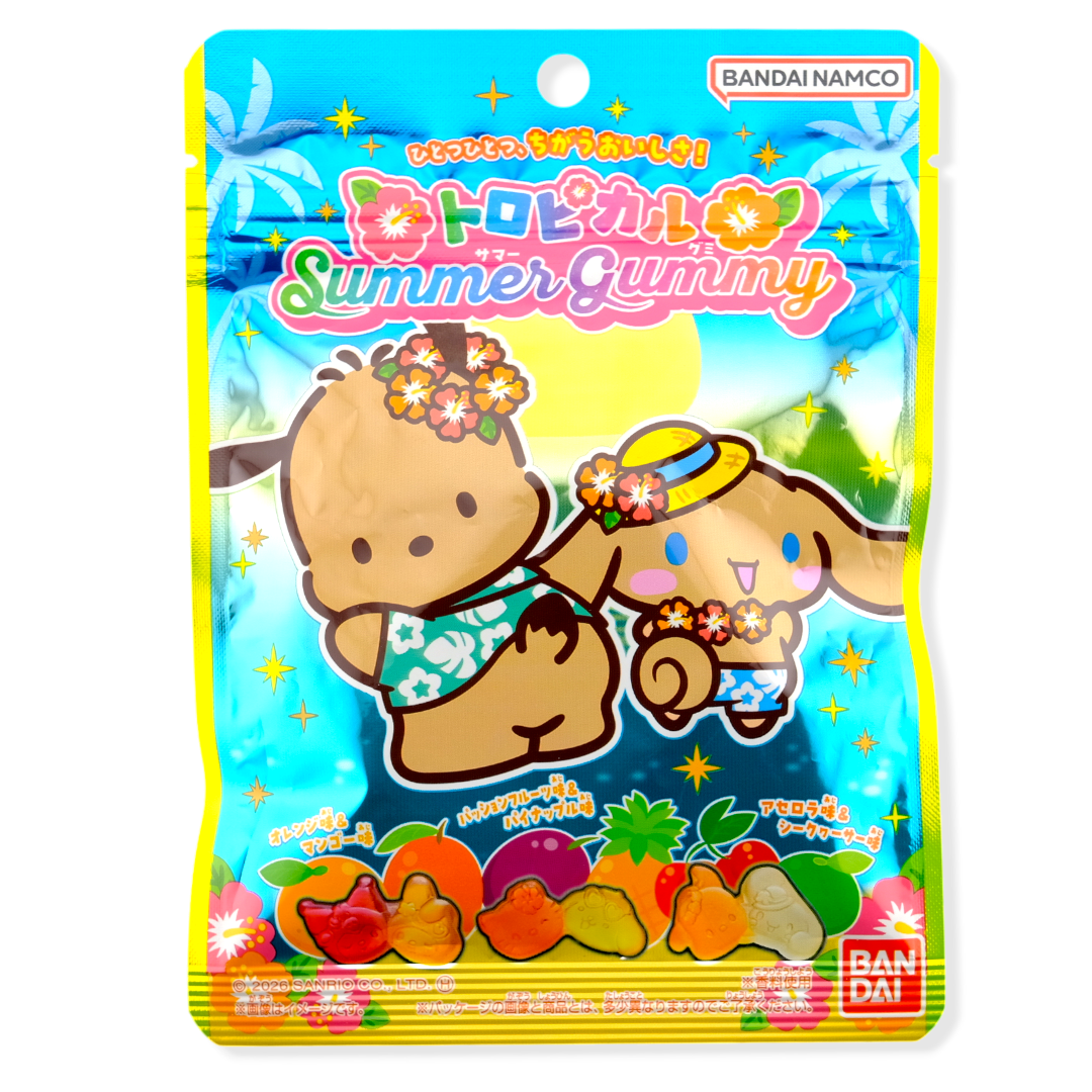 Bandai Sanrio Characters Summer Gummy ✦ Tropical Mix ✦ Japanese Candy