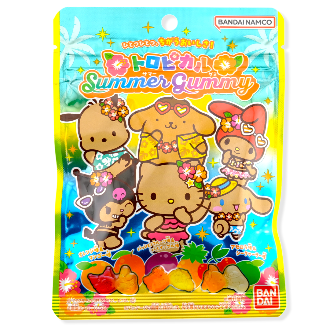 Bandai Sanrio Characters Summer Gummy ✦ Tropical Mix ✦ Japanese Candy