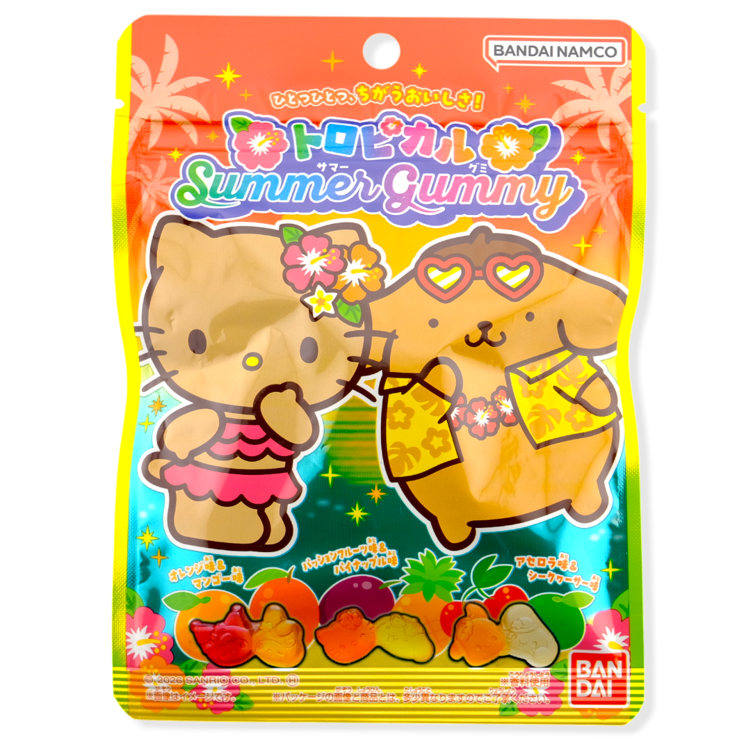 Bandai Sanrio Characters Summer Gummy ✦ Tropical Mix ✦ Japanese Candy