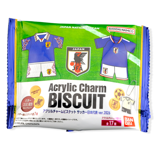 Bandai ✦ Japan World Cup Team Biscuit & Charm ✦ Japanese Candy