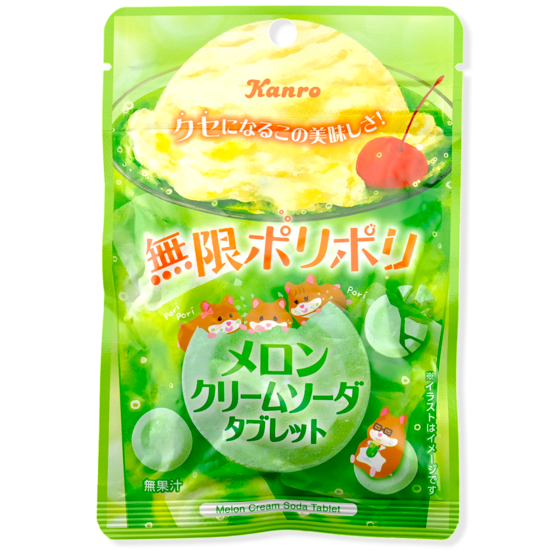 Kanro Pori Pori Candy ✦ Melon Cream Soda ✦ Japanese Candy
