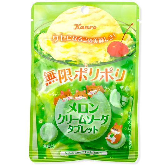 Kanro Pori Pori Candy ✦ Melon Cream Soda ✦ Japanese Candy