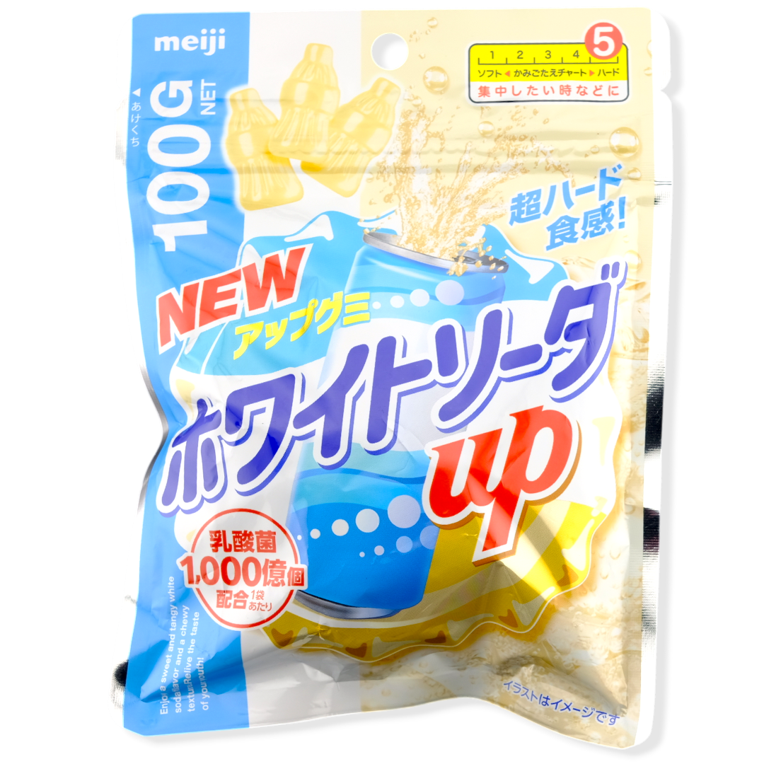Meiji Super Hard Gummy ✦ White Soda ✦ Japanese Candy