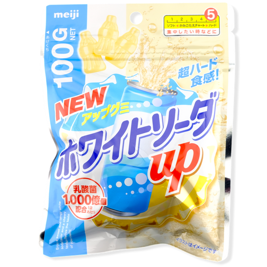 Meiji Super Hard Gummy ✦ White Soda ✦ Japanese Candy